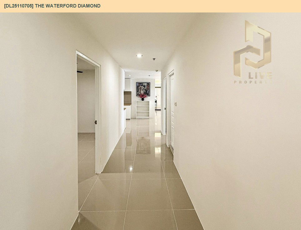 รูป DL25110705 ให้เช่าคอนโด เดอะ วอเตอร์ ฟอร์ด ไดมอนด์  (The Waterford Diamond ) ใกล้ BTS พร้อมพงษ์ พร้อมเข้าอยู่ โทรด่วน 0800343450 LineID @655ebbvc - รูปที่ 8/18