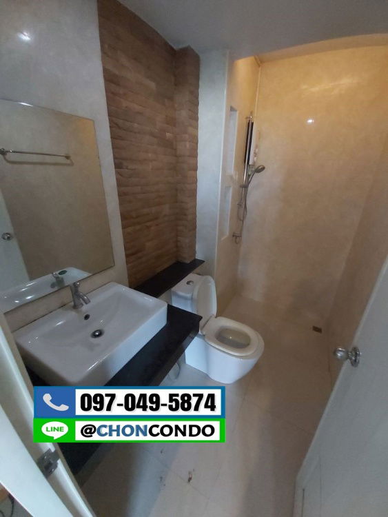 รูป The Room Condo บางแสน ชลบุรี ชั้น4 ใกล้ตลาดปาร์คอิน --------------------Tel/Line 097-049-5874 (FB:@Bangsaen4rent) - รูปที่ 12/13