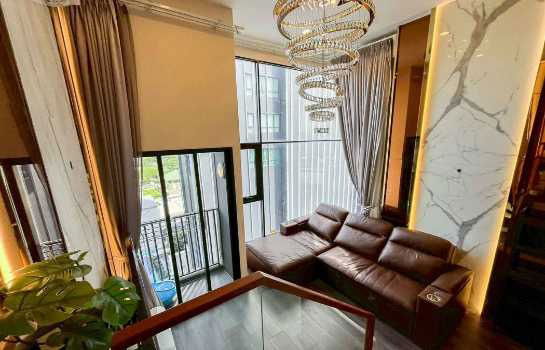picture Condo for rent, Duplex 2 floors, corner room, Knightsbridge Space Ratchayothin, next to BTS Phahon Yothin 24, size 49 sq m, 14th floor - 7/11