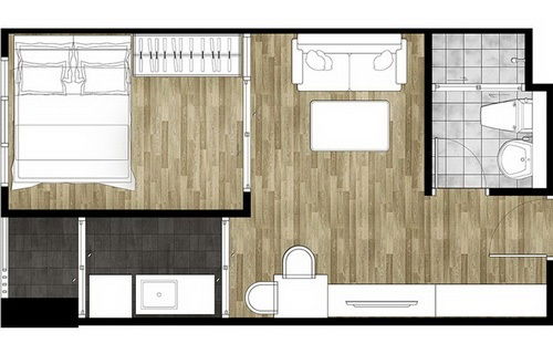 รูป ขายคอนโด เอพลัส 2 รัตนาธิเบศร์ ชั้น 6 ทำเลดี ใกล้ MRT บางกระสอ เพียง 200 เมตร - รูปที่ 13/13