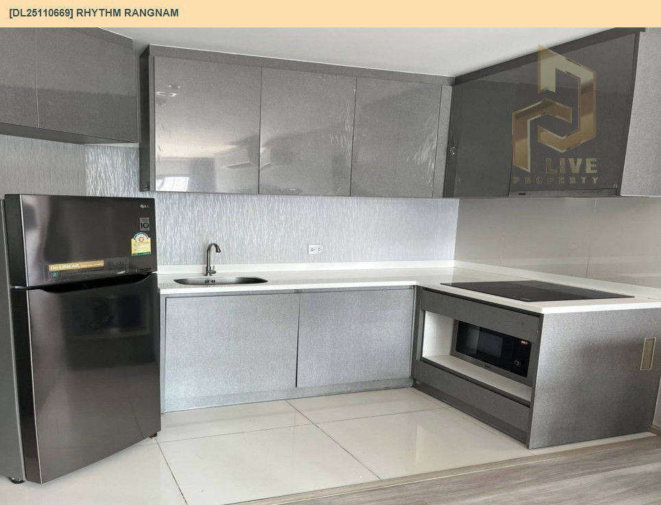 รูป DL25110669 ให้เช่าคอนโด ริธึ่ม รางน้ำ (Rhythm Rangnam) ใกล้ BTS อนุสาวรีย์ชัยสมรภูมิ พร้อมเข้าอยู่ โทรด่วน 0614453194 LineID @162cjixi - รูปที่ 6/8