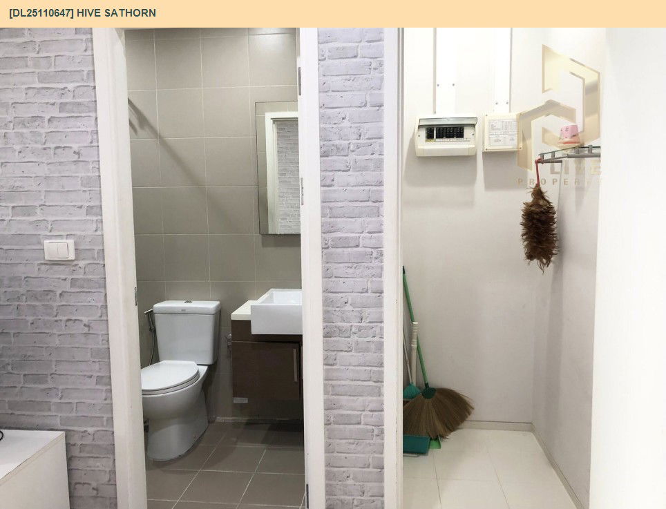 รูป DL25110647 ให้เช่าคอนโด ไฮฟ์ สาทร (Hive Sathorn) ใกล้ BTS กรุงธนบุรี พร้อมเข้าอยู่ โทรด่วน 0653619502 LineID @534wlwof - รูปที่ 10/13