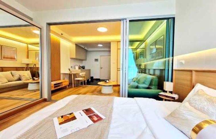 ขายคอนโด เวทใหม่ สไตล์ Japandi A Space Me บางนา  25 ตรม ชั้น 12 ใกล้ Mega Bangna