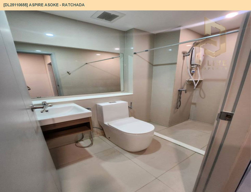 รูป DL25110655 ให้เช่าคอนโด แอสปาย อโศก - รัชดา (Aspire Asoke - Ratchada) ใกล้ MRT พระราม 9 พร้อมเข้าอยู่ โทรด่วน 0800343450 LineID @655ebbvc - รูปที่ 7/11
