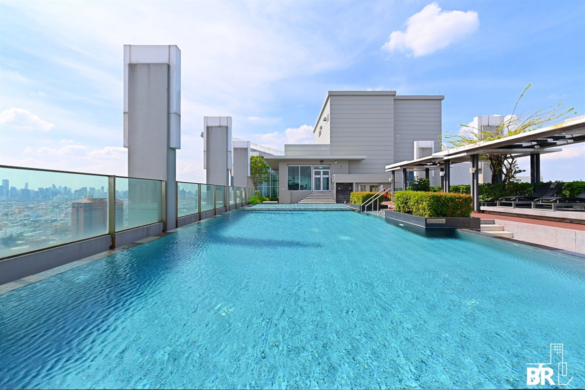 picture RHYTHM Ratchada-Huaikhwang ⭐ Beautiful high-floor room at  great price 🔥 Near MRT Huai Khwang  - 6/9