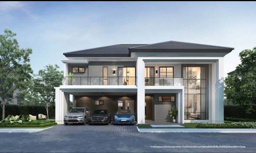 picture Single House for Rent – The City Ramintra 2, Near Fashion Island New house, 380 SQM usable area, 5 bedrooms, 6 bathrooms, plus maid’s room - 18/20