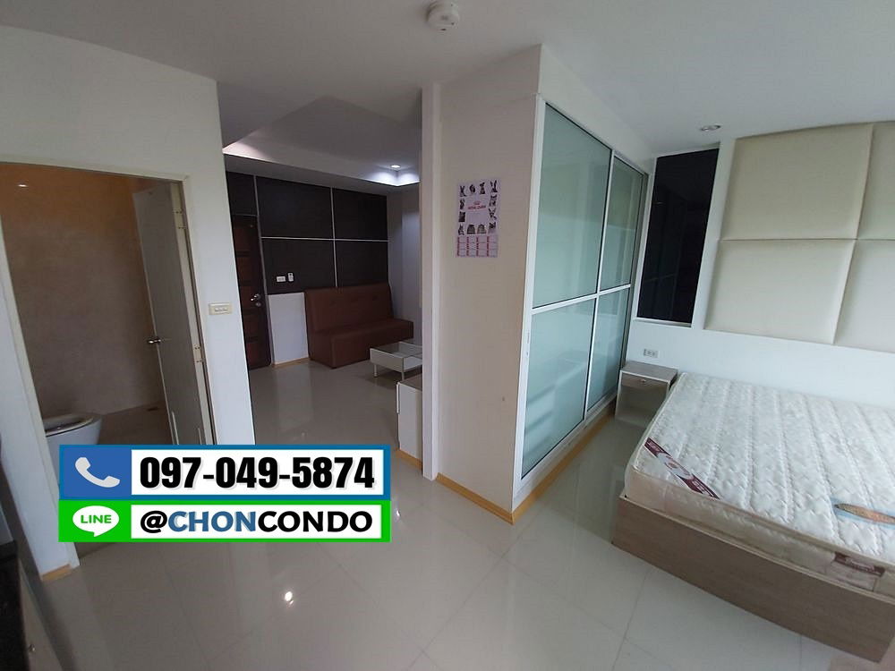 รูป The Room Condo บางแสน ชลบุรี ชั้น4 ใกล้ตลาดปาร์คอิน --------------------Tel/Line 097-049-5874 (FB:@Bangsaen4rent) - รูปที่ 4/13