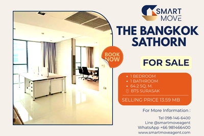 Condos for sale Sathorn Thani Tower : For Sale C20221201523...The Bangkok Sathorn 1 Bedroom 1 Bathroom, Nice City View 