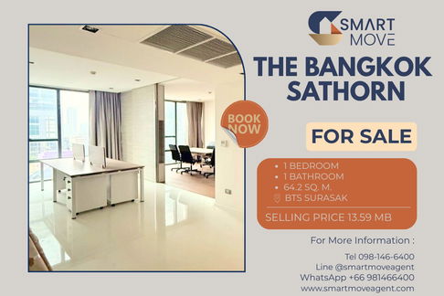 สำหรับขาย C20221201523...The Bangkok Sathorn 1 ห้องนอน 1 ห้องนำ้ วิวเมือง 