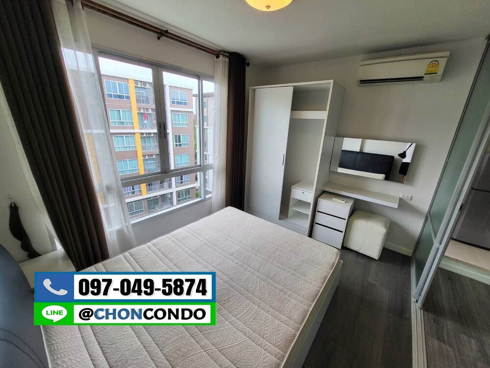 รูป DCondo ดีคอนโด ชั้น7 ตึกD  ------------วิวสระ------------Tel 097-049-5874 (Line: @choncondo มี@ด้วย) - รูปที่ 5/15