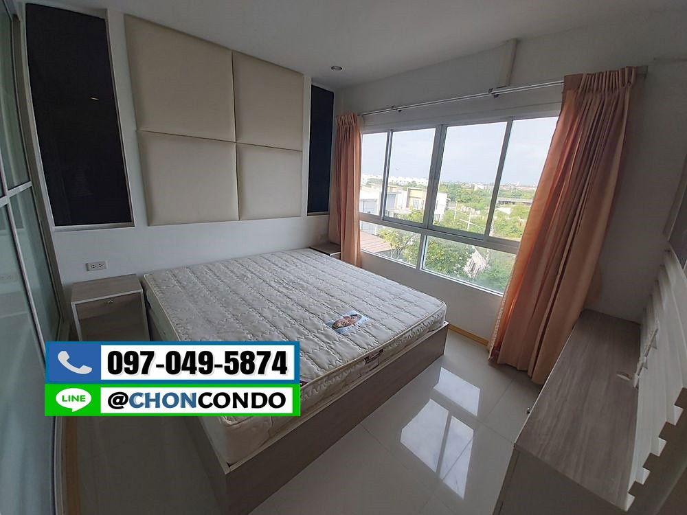 รูป The Room Condo บางแสน ชลบุรี ชั้น4 ใกล้ตลาดปาร์คอิน --------------------Tel/Line 097-049-5874 (FB:@Bangsaen4rent) - รูปที่ 1/13