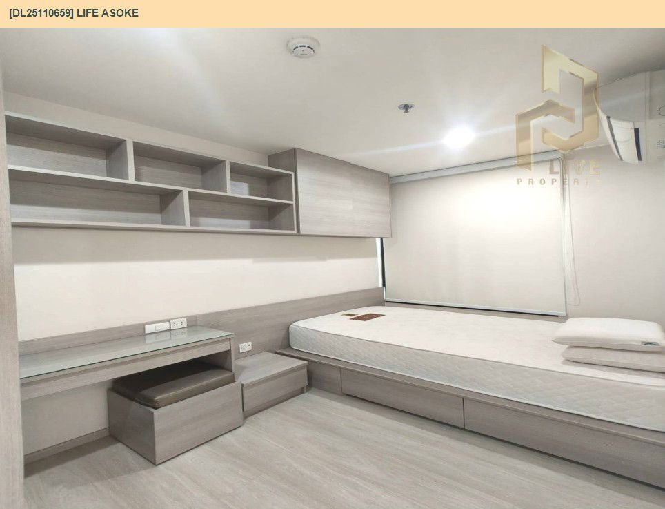 รูป DL25110659 ให้เช่าคอนโด ไลฟ์ อโศก (Life Asoke) ใกล้ MRT เพชรบุรี พร้อมเข้าอยู่ โทรด่วน 0614453194 LineID @162cjixi - รูปที่ 9/10
