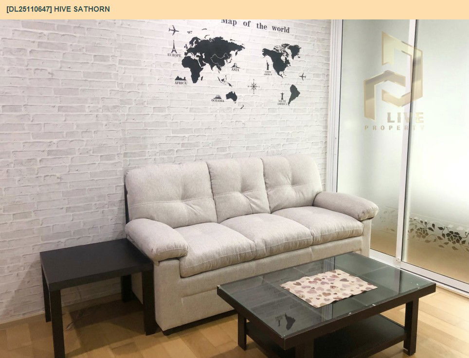 รูป DL25110647 ให้เช่าคอนโด ไฮฟ์ สาทร (Hive Sathorn) ใกล้ BTS กรุงธนบุรี พร้อมเข้าอยู่ โทรด่วน 0653619502 LineID @534wlwof - รูปที่ 2/13