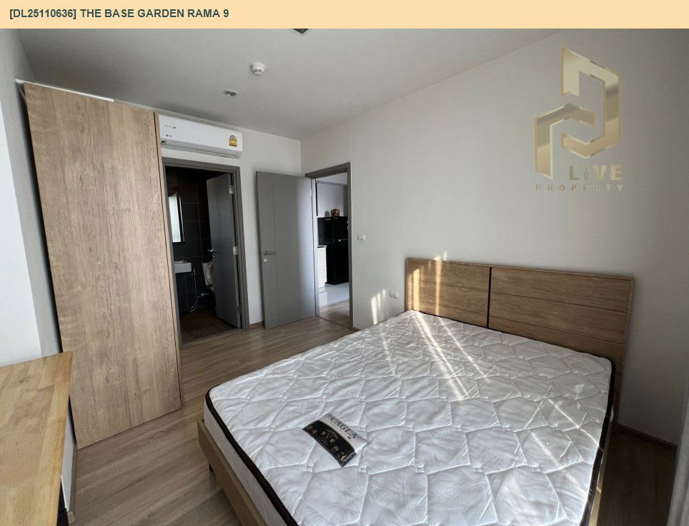 รูป DL25110636 ให้เช่าคอนโด เดอะ เบส การ์เดน พระราม 9 (The Base Garden Rama 9 ) ใกล้ สายสีส้ม พร้อมเข้าอยู่ โทรด่วน 0638692663 LineID @897iyzll - รูปที่ 3/8