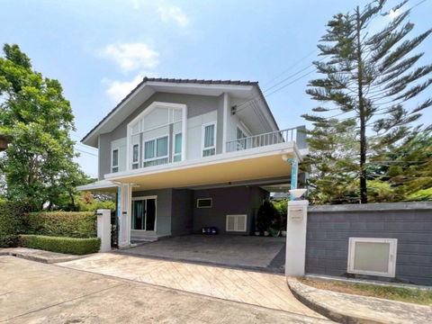 บ้านเดี่ยว โซนร่มเกล้า สุวรรณภูมิ หมู่บ้านเพอร์เฟคพาร์ค ร่มเกล้า6/1 บ้านสภาพดี พร้อมอยู่ จองเลย 085-318-6868