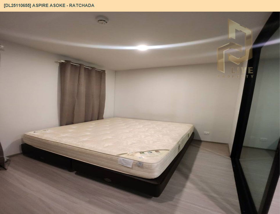 รูป DL25110655 ให้เช่าคอนโด แอสปาย อโศก - รัชดา (Aspire Asoke - Ratchada) ใกล้ MRT พระราม 9 พร้อมเข้าอยู่ โทรด่วน 0800343450 LineID @655ebbvc - รูปที่ 2/11