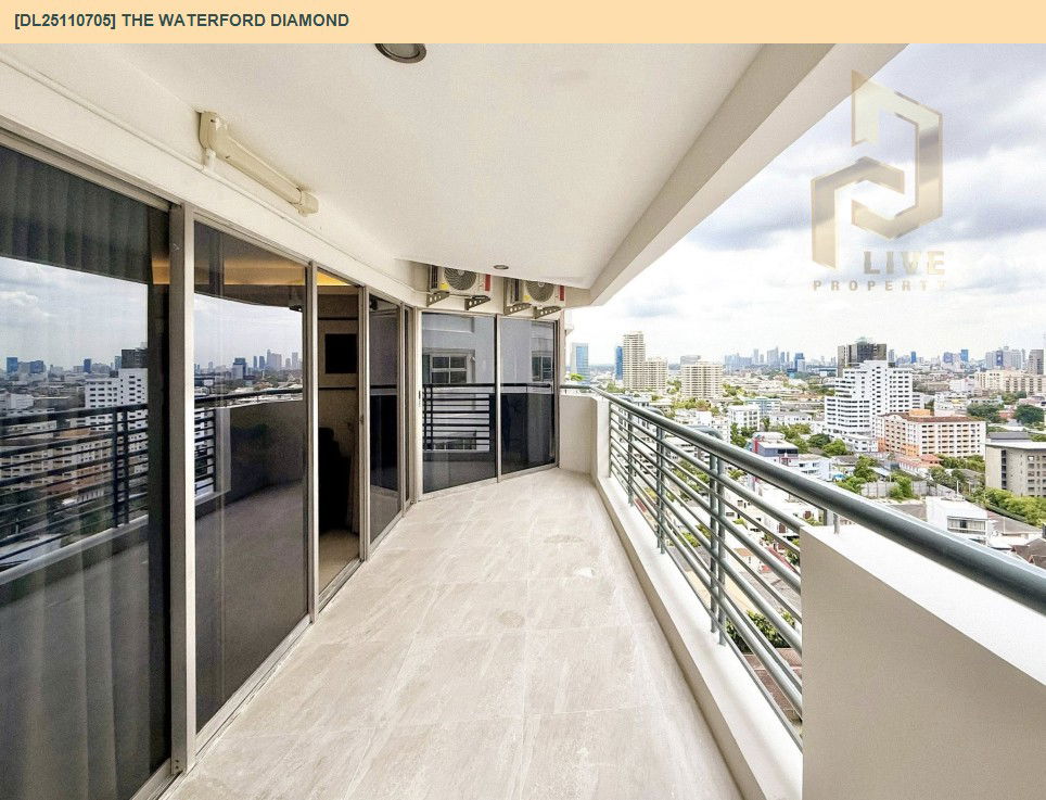 รูป DL25110705 ให้เช่าคอนโด เดอะ วอเตอร์ ฟอร์ด ไดมอนด์  (The Waterford Diamond ) ใกล้ BTS พร้อมพงษ์ พร้อมเข้าอยู่ โทรด่วน 0800343450 LineID @655ebbvc - รูปที่ 18/18