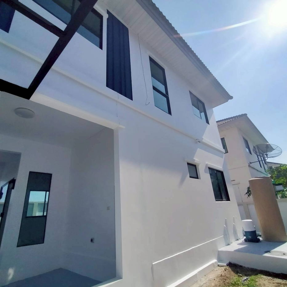 รูป บ้านแฝด ลาดกระบัง หลวงแพ่ง หมู่บ้านโมดิวิลล่า บ้านหลังมุม วิวดี ใกล้สุวรรณภูมิ นัดชม/จอง 085-318-6868 - รูปที่ 22/23