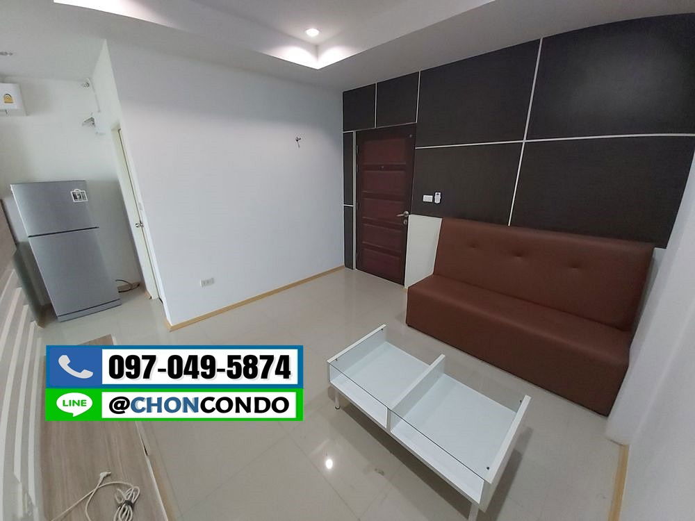 รูป The Room Condo บางแสน ชลบุรี ชั้น4 ใกล้ตลาดปาร์คอิน --------------------Tel/Line 097-049-5874 (FB:@Bangsaen4rent) - รูปที่ 8/13