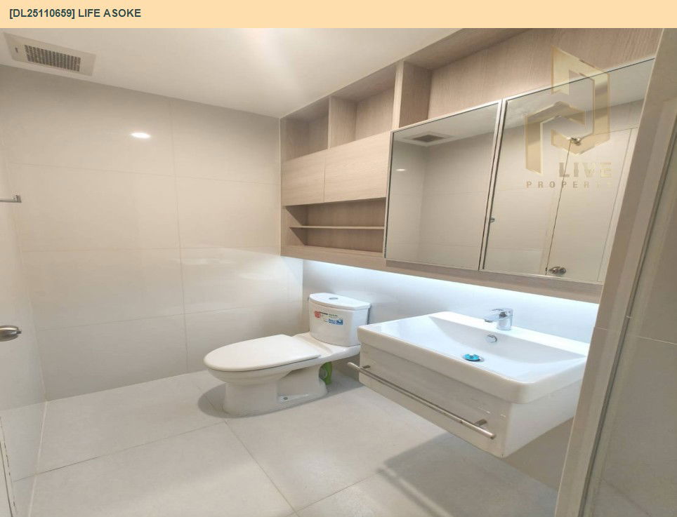 รูป DL25110659 ให้เช่าคอนโด ไลฟ์ อโศก (Life Asoke) ใกล้ MRT เพชรบุรี พร้อมเข้าอยู่ โทรด่วน 0614453194 LineID @162cjixi - รูปที่ 10/10