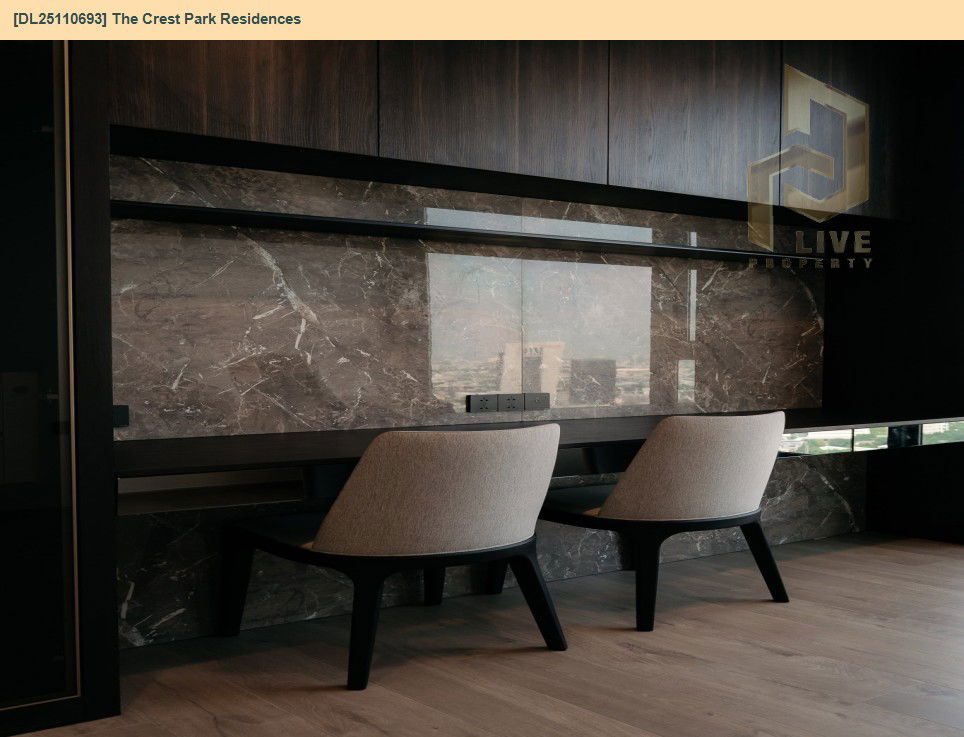 รูป DL25110693 ให้เช่าคอนโด เดอะ เครสท์ พาร์ค เรสซิเดนซ์  (The Crest Park Residences) ใกล้ MRT พหลโยธิน พร้อมเข้าอยู่ โทรด่วน 0800343450 LineID @655ebbvc - รูปที่ 6/11