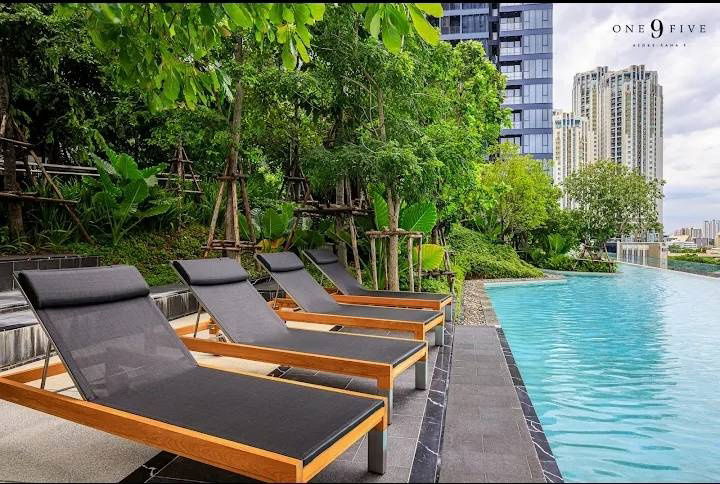 picture Condo for rent, One Nine Five Asoke-Rama 9, located in Rama 9, Huai Khwang Subdistrict, Huai Khwang District, near MRT Rama 9 Station. - 41/43