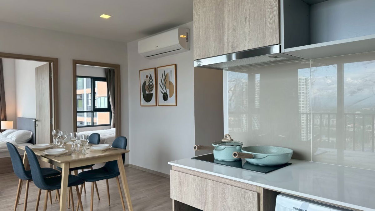 picture ✅The base height, 2 bedrooms, 21st floor, size 54 sq m., 25,000 baht ☎️064-792-4426 (Ben) - 9/30