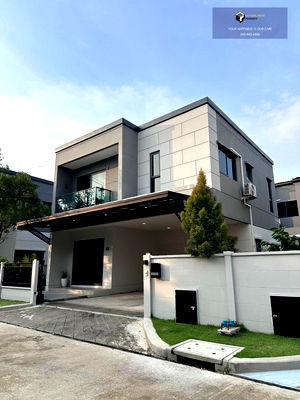 Houses for rent Bang Plee Samut Prakarn : Centro Bangna | Two-storey detached house with furniture and appliances throughout the house 两层独立式住宅，屋内家具和电器一应俱全 #2025112813226