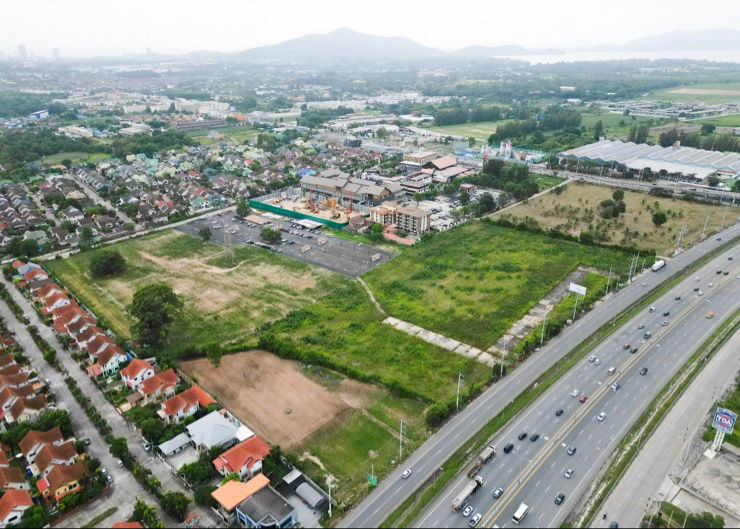 รูป ให้เช่าที่ดินใจกลางชลบุรี ศรีราชา ติดถนน motorway - รูปที่ 1/4