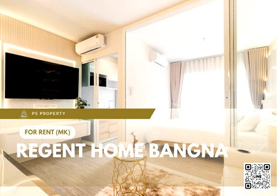 Condos for rent : For rent 🔥 Regent home bangna 🔥 Fully furnished and equipped, near BTS Bangna