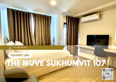 คอนโดให้เช่า : ให้เช่า ✨ THE MUVE Sukhumvit 107 ✨ โครงการใหม่ Pet Friendly พร้อมเข้าอยู่ ใกล้ BTS แบริ่ง