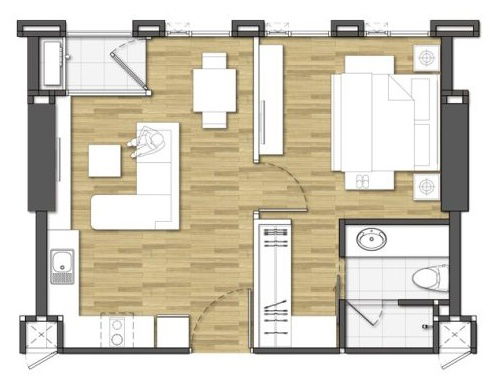 picture 1 Bedroom condominium for sale (Up Eakkamai) Special Price - 4/7