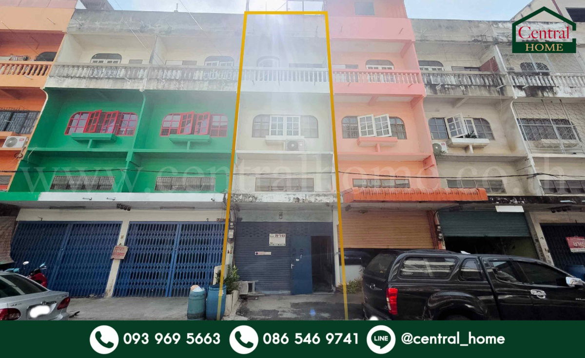 รูป อาคารพาณิชย์ 4 ชั้น ซอยเพชรเกษม 93 ใกล้ตลาดอ้อมน้อย - รูปที่ 1/14