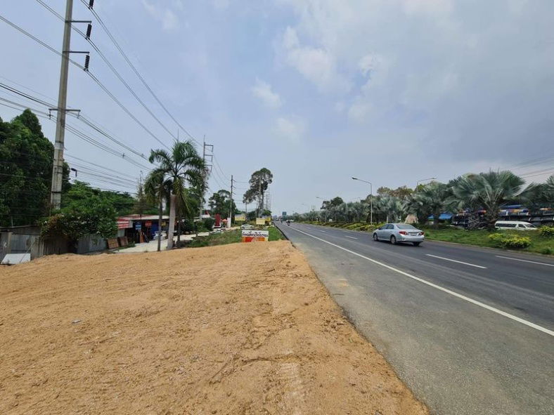 picture Beautiful vacant land plot for sale, good location, next to Sukhumvit, near Rong Pho Market, Bang Lamung, Chonburi - 6/9