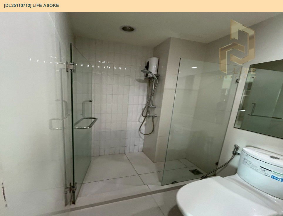 รูป DL25110712 ให้เช่าคอนโด ไลฟ์ อโศก (Life Asoke) ใกล้ MRT เพชรบุรี พร้อมเข้าอยู่ โทรด่วน 0614453194 LineID @162cjixi - รูปที่ 6/6