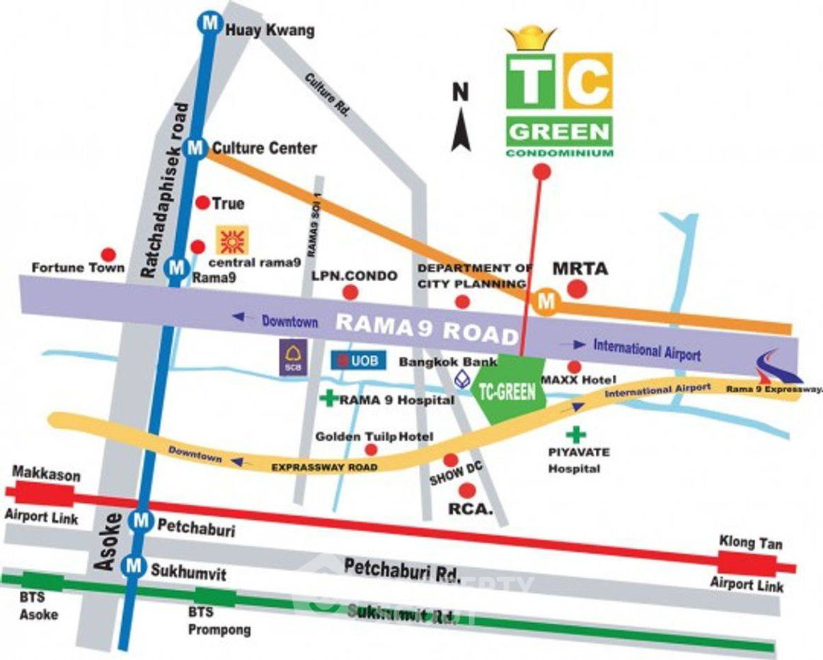 รูป คอนโด 1-ห้องนอน ที่ ที.ซี. กรีน พระรามเก้า ใกล้ MRT พระราม 9 (ID 2091404) - รูปที่ 13/14