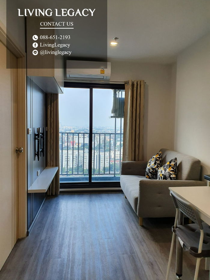 picture T6FJ12 Condo For Rent Rich Park @ Triple Station 30 Sq.M. Floor 21 line id : @livinglegacy - 5/11