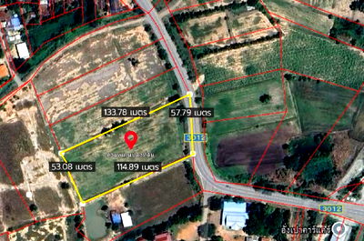 ที่ดิน ด่านขุนทด โคราช : ที่ดินเปล่าอำเภอด่านขุนทด นครราชสีมา 4 ไร่ทำเลดี อยู่ติดถนน นม.3012