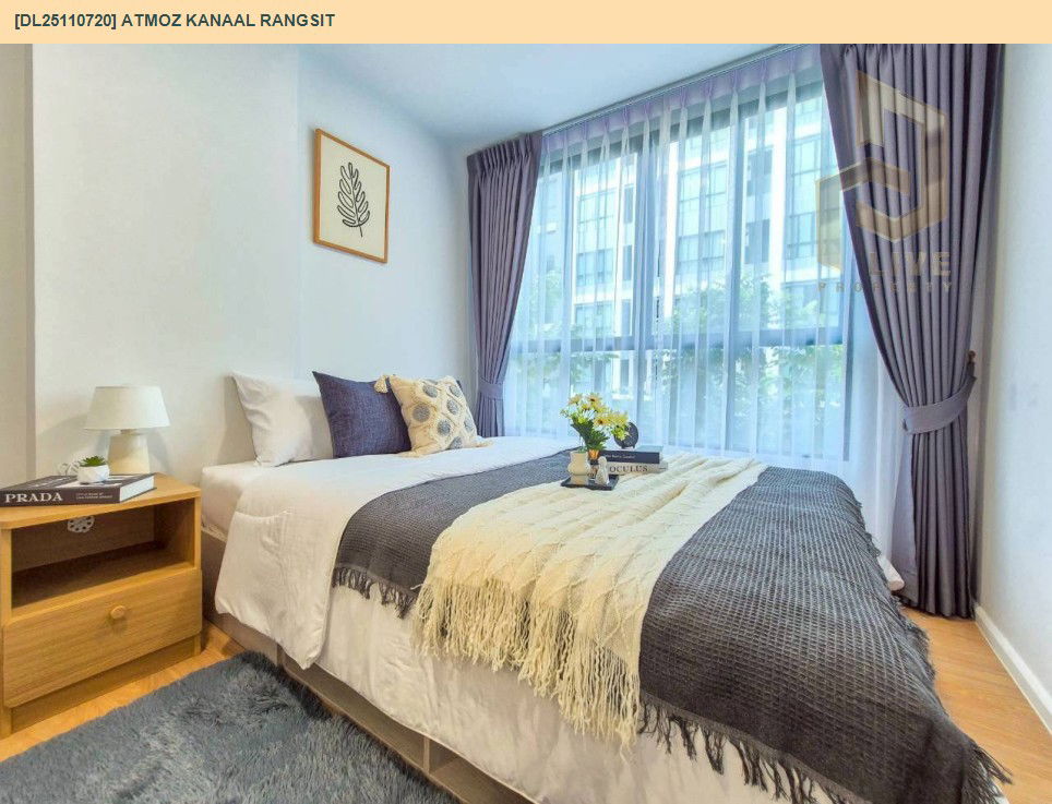รูป DL25110720 ให้เช่าคอนโด แอทโมซ คาแนล รังสิต (Atmoz Kanaal Rangsit) ใกล้ - พร้อมเข้าอยู่ โทรด่วน 0614453194 LineID @162cjixi - รูปที่ 10/10