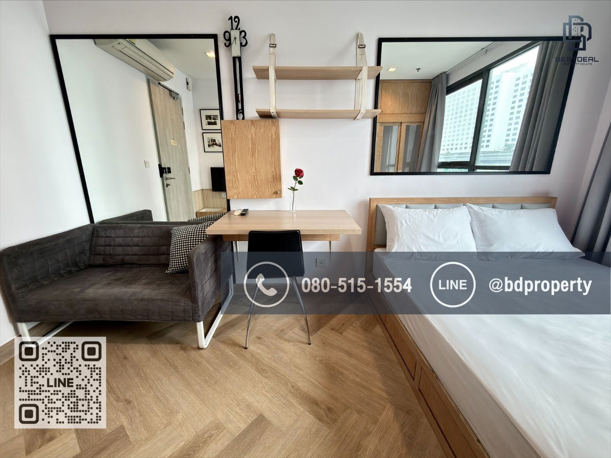 picture Bestdeal  FOR RENT Studio 22 sqm. Rental 16,000 THB /month CONDO “IDEO MOBI RAMA 9” Near Phraram Kao 9 MRT Station 80 meters. - 5/16