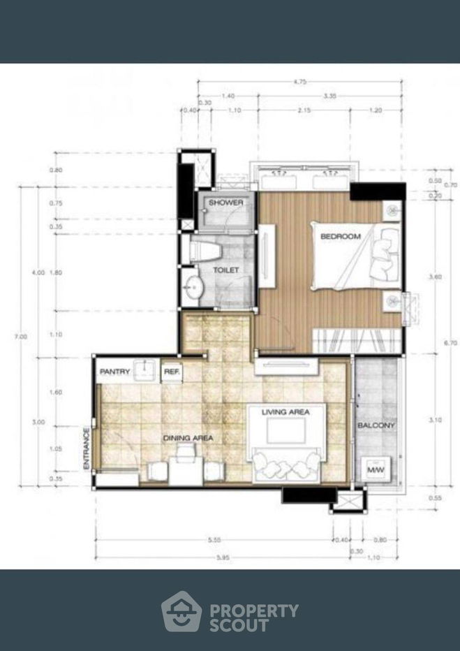 รูป คอนโด 1-ห้องนอน ที่ ที.ซี. กรีน พระรามเก้า ใกล้ MRT พระราม 9 (ID 2091404) - รูปที่ 14/14
