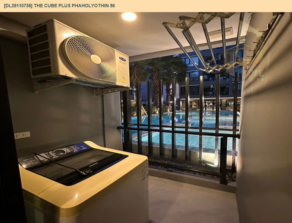 รูป DL25110736 ให้เช่าคอนโด เดอะคิวบ์ พลัส พหลโยธิน 56 (The Cube Plus Phaholyothin 56) ใกล้ BTS แยก คปอ. พร้อมเข้าอยู่ โทรด่วน 0653619502 LineID @534wlwof - รูปที่ 8/8
