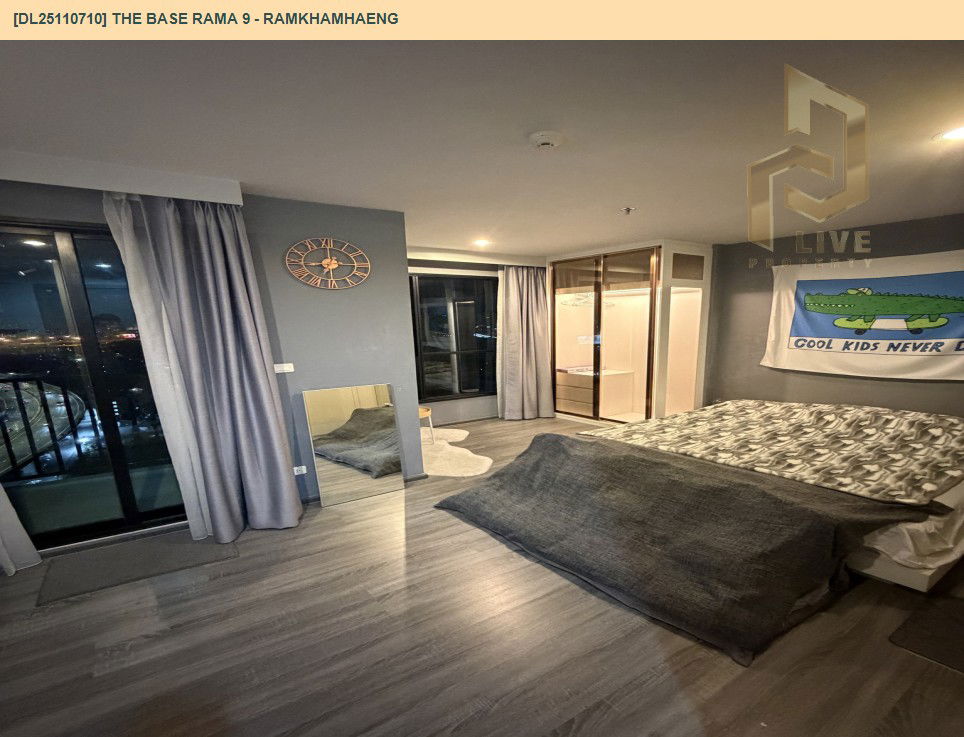 picture DL25110710 Condo for rent, The Base Rama 9 - Ramkhamhaeng near ARL Ramkhamhaeng, ready to move in, call urgently 0638692663 LineID @655ebbvc - 3/8