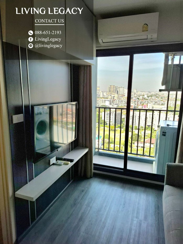 picture T6FJ12 Condo For Rent Rich Park @ Triple Station 30 Sq.M. Floor 21 line id : @livinglegacy - 7/11