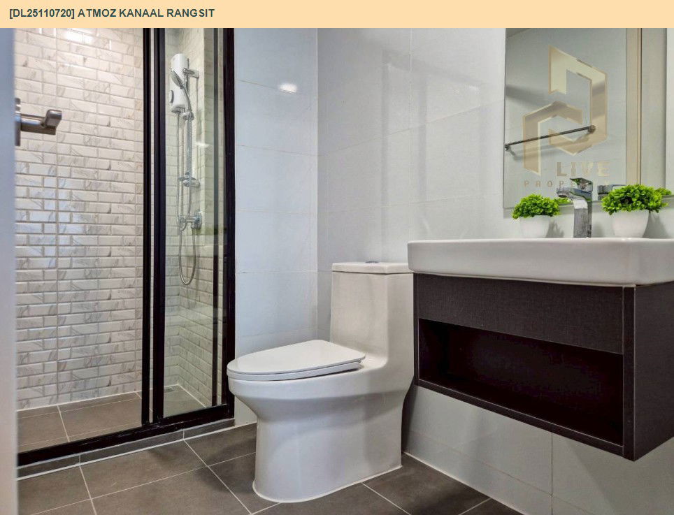 รูป DL25110720 ให้เช่าคอนโด แอทโมซ คาแนล รังสิต (Atmoz Kanaal Rangsit) ใกล้ - พร้อมเข้าอยู่ โทรด่วน 0614453194 LineID @162cjixi - รูปที่ 8/10
