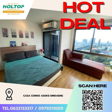 #Z3375💥 271168 🔥ให้เช่าคอนโด Casa Condo Asoke-Dindaeng