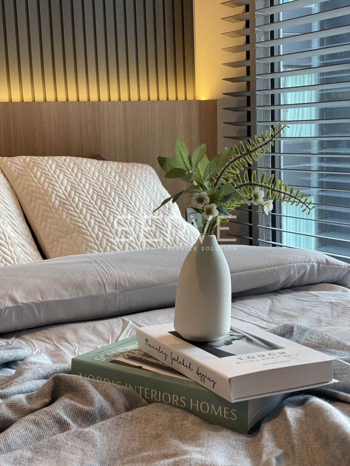 picture 2 beds Large Room Nice Room  Fully Furnished Good Location Close To MRT Rama 9 350 m., CentralPlaza Grand Rama 9 @ Life Asoke - Rama 9  - 6/12