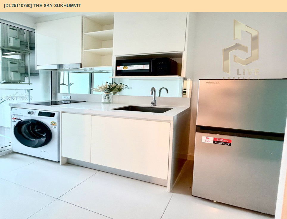 รูป DL25110740 ให้เช่าคอนโด เดอะ สกาย สุขุมวิท (The Sky Sukhumvit) ใกล้ BTS อุดมสุข พร้อมเข้าอยู่ โทรด่วน 0653619502 LineID @534wlwof - รูปที่ 5/8