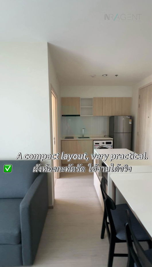 รูป ให้เช่าคอนโด นิว โนเบิล รัชดา-ลาดพร้าว อาคาร 1 ชั้น 12 2 ห้องนอน ขนาด 35 ตรม ใกล้ ใกล้ MRT ลาดพร้าว - รูปที่ 7/8