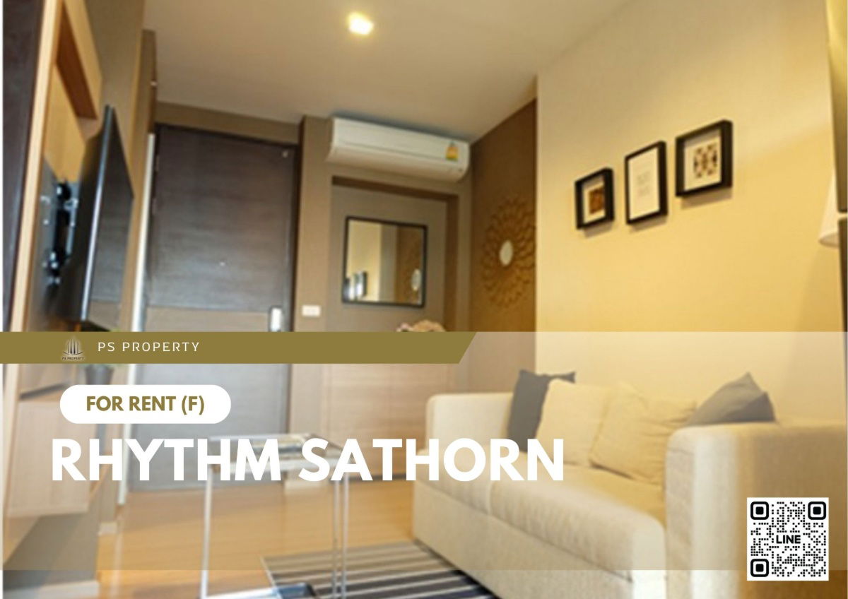 picture For rent 📍 Rhythm Sathorn 📍 Fully furnished and equipped, near BTS Surasak - 1/7